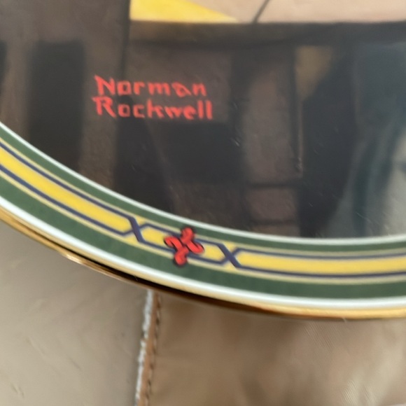 3 Vintage- gently loved Norman Rockwell collectors plates, 8.5 inches, no boxes - Picture 11 of 12